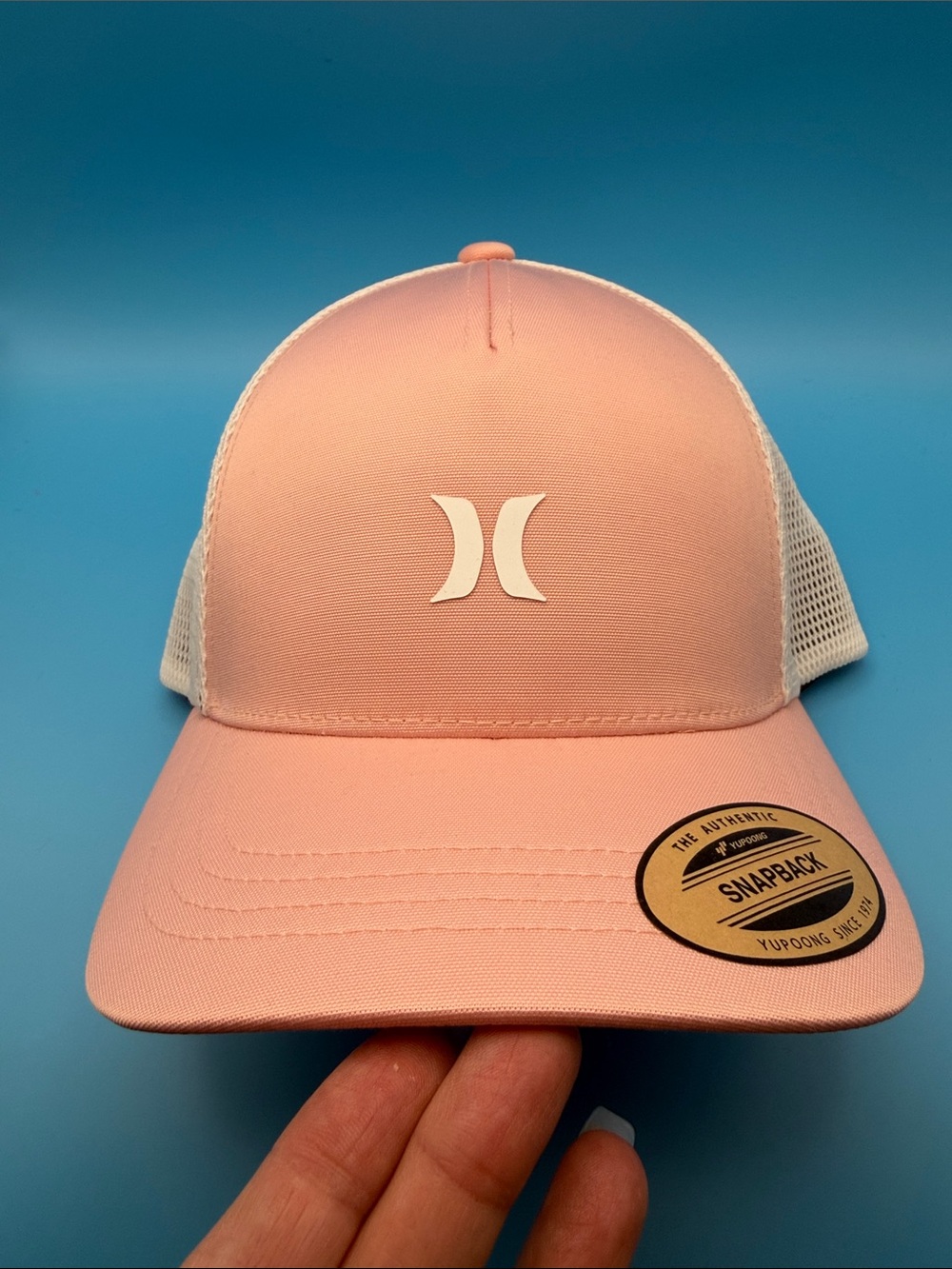 Hurley Trucker Hat Baseball Cap Pink Beach Vacation Lake Hat River Hat Retro